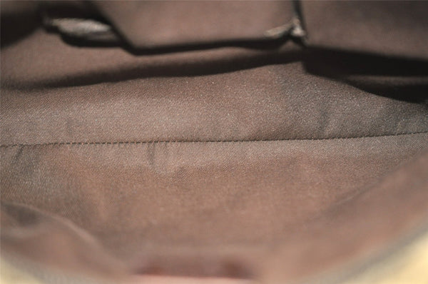 Authentic GUCCI Shoulder Cross Body Bag GG Canvas Leather 256100 Brown 0835K