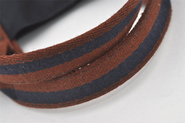 Authentic HERMES Fourre Tout MM Hand Tote Bag Canvas Navy 0836J