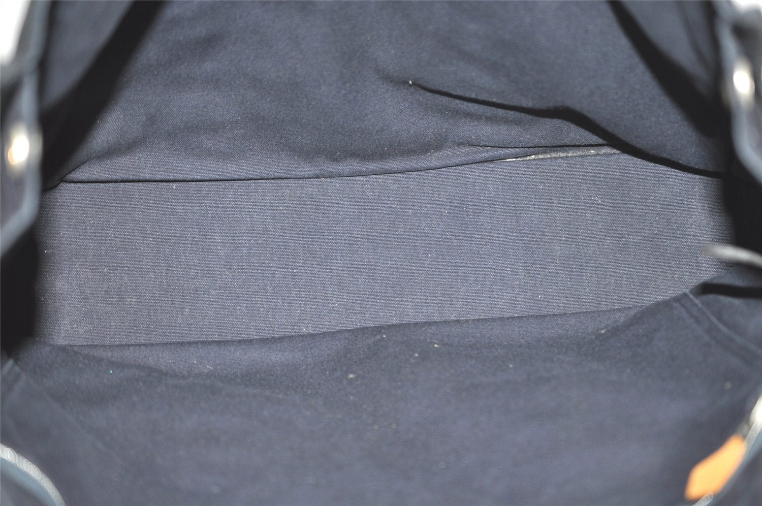 Authentic HERMES Fourre Tout MM Hand Tote Bag Canvas Navy 0836J