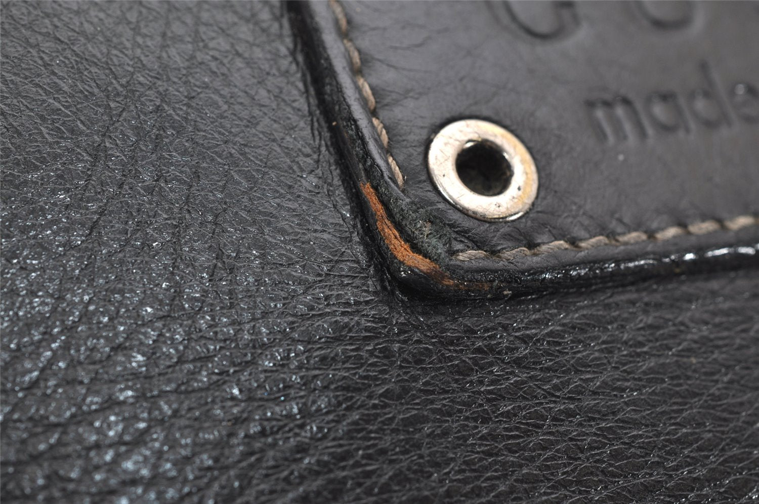 Authentic GUCCI Crest Shoulder Cross Body Bag Purse Leather 201451 Black 0836K