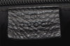 Authentic GUCCI Crest Shoulder Cross Body Bag Purse Leather 201451 Black 0836K