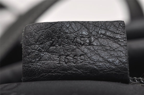 Authentic GUCCI Crest Shoulder Cross Body Bag Purse Leather 201451 Black 0836K