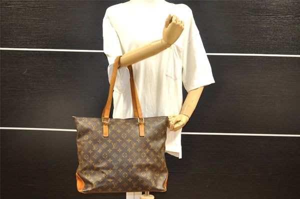 Authentic Louis Vuitton Monogram Cabas Mezzo Shoulder Tote Bag M51151 LV 0837I