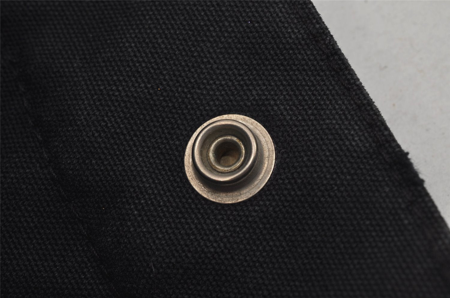 Authentic HERMES Vintage Fourre Tout MM Hand Tote Bag Canvas Black 0837J