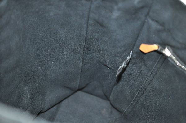 Authentic HERMES Vintage Fourre Tout MM Hand Tote Bag Canvas Black 0837J