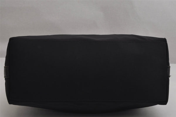 Authentic GUCCI Vintage Shoulder Bag Nylon Leather Black 0840K