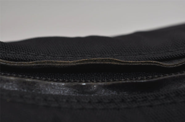 Authentic GUCCI Vintage Shoulder Bag Nylon Leather Black 0840K