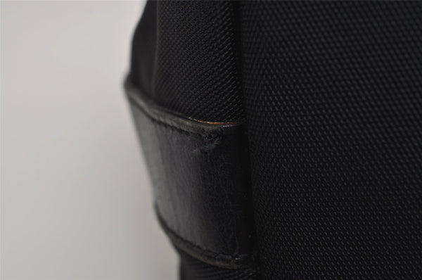 Authentic GUCCI Vintage Shoulder Bag Nylon Leather Black 0840K