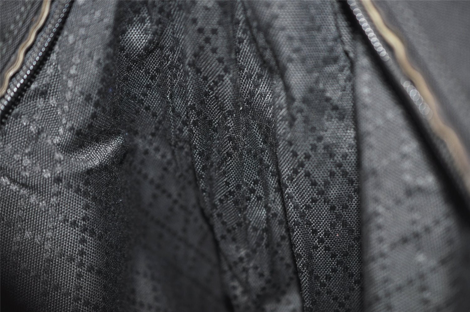 Authentic GUCCI Vintage Shoulder Bag Nylon Leather Black 0840K