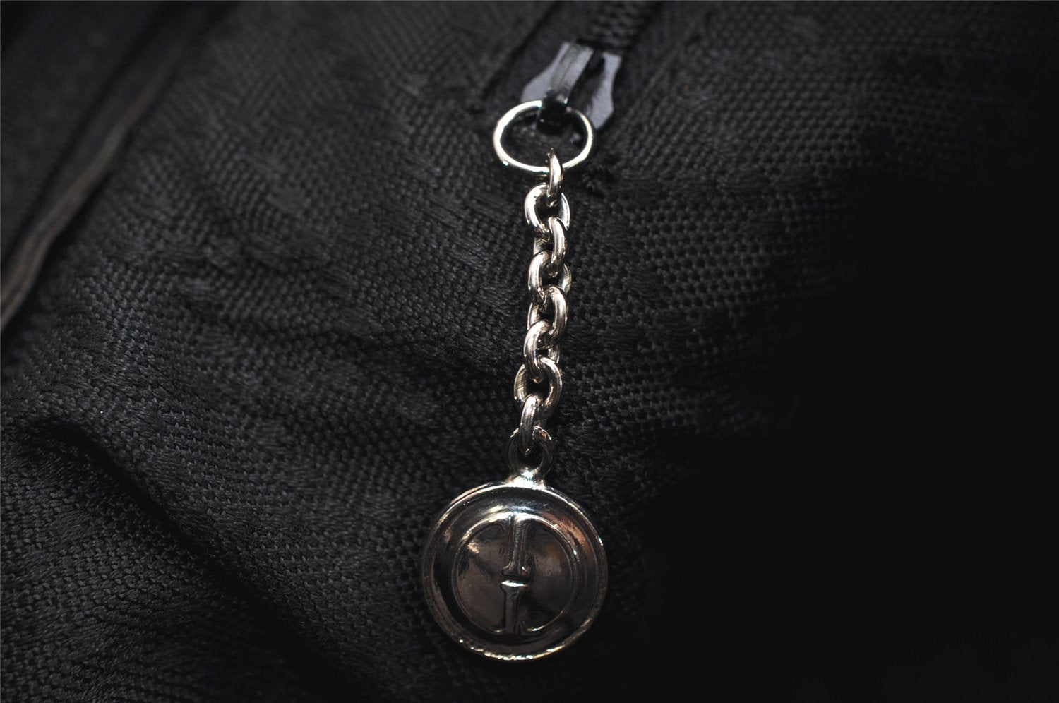 Authentic GUCCI Vintage Shoulder Bag Nylon Leather Black 0840K