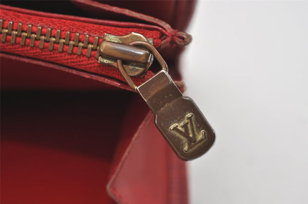 Auth Louis Vuitton Epi Pochette Porte Monnaie Credit Wallet Red M63577 LV 0841I