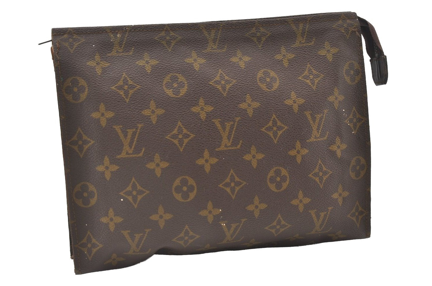 Auth Louis Vuitton Monogram Poche Toilette 26 Cosmetics Pouch Old Model LV 0841J