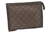 Auth Louis Vuitton Monogram Poche Toilette 26 Cosmetics Pouch Old Model LV 0841J