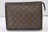 Auth Louis Vuitton Monogram Poche Toilette 26 Cosmetics Pouch Old Model LV 0841J