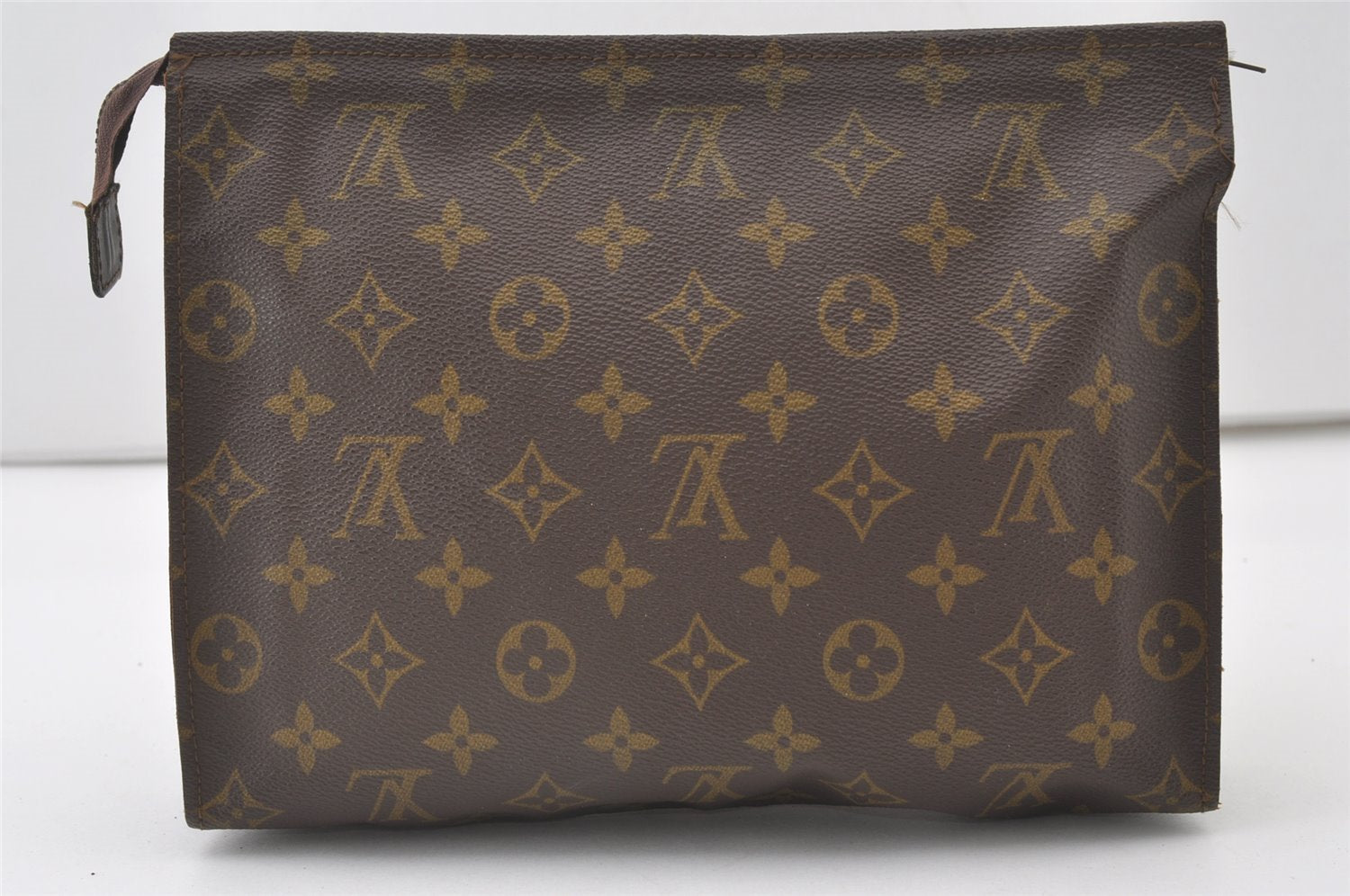 Auth Louis Vuitton Monogram Poche Toilette 26 Cosmetics Pouch Old Model LV 0841J
