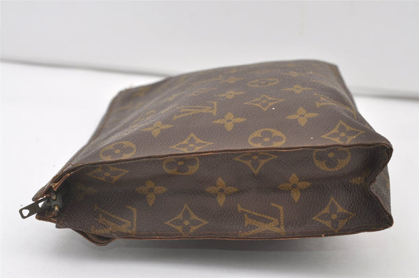 Auth Louis Vuitton Monogram Poche Toilette 26 Cosmetics Pouch Old Model LV 0841J