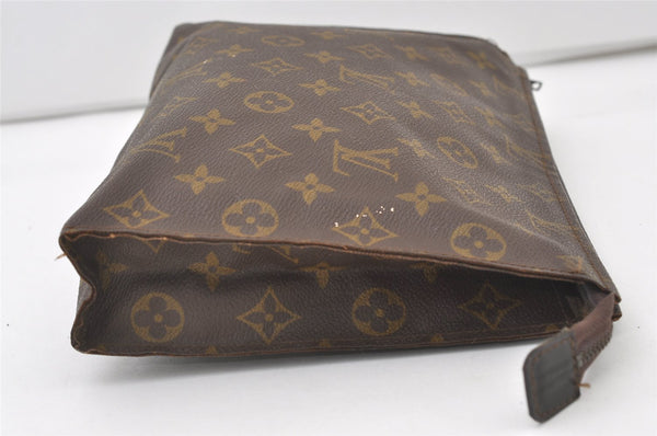 Auth Louis Vuitton Monogram Poche Toilette 26 Cosmetics Pouch Old Model LV 0841J