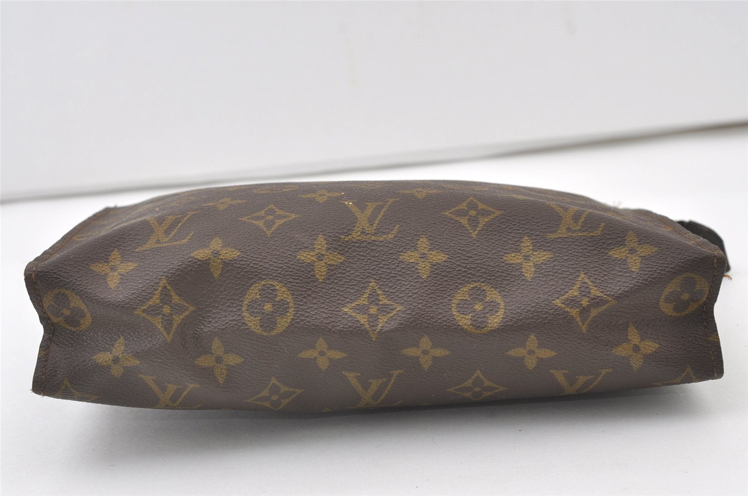 Auth Louis Vuitton Monogram Poche Toilette 26 Cosmetics Pouch Old Model LV 0841J