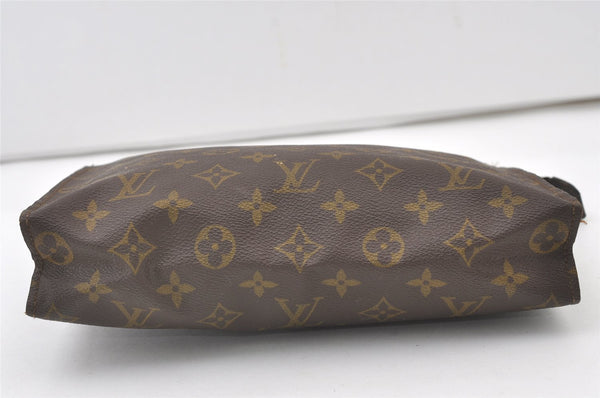 Auth Louis Vuitton Monogram Poche Toilette 26 Cosmetics Pouch Old Model LV 0841J
