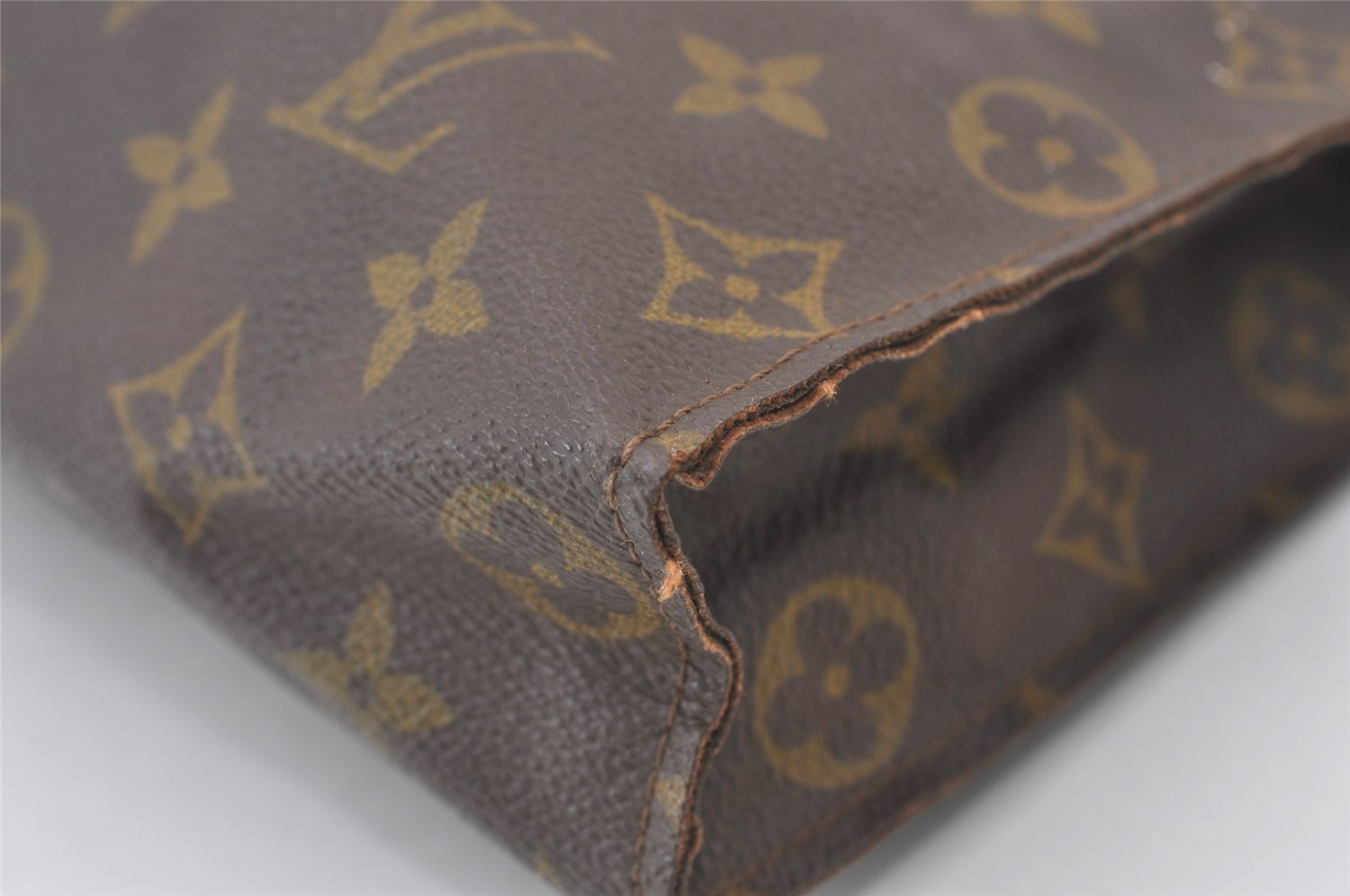 Auth Louis Vuitton Monogram Poche Toilette 26 Cosmetics Pouch Old Model LV 0841J