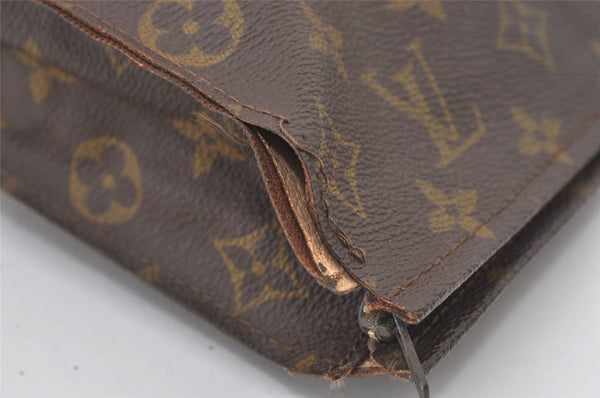 Auth Louis Vuitton Monogram Poche Toilette 26 Cosmetics Pouch Old Model LV 0841J