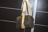 Authentic FENDI Vintage Zucca Shoulder Tote Bag Canvas Leather Brown Junk 0841K