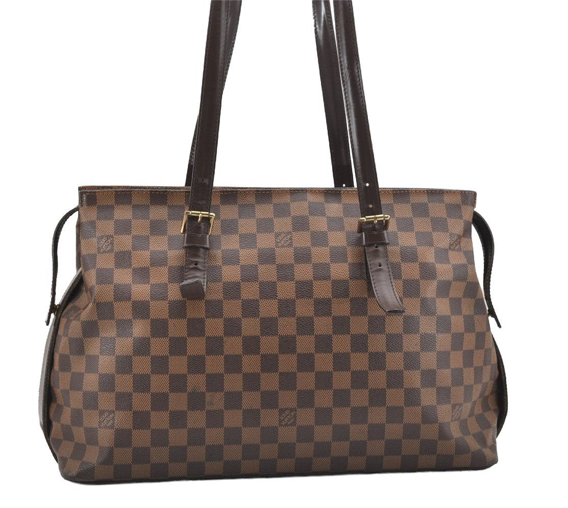 Authentic Louis Vuitton Damier Chelsea Shoulder Tote Bag N51119 LV 0842J