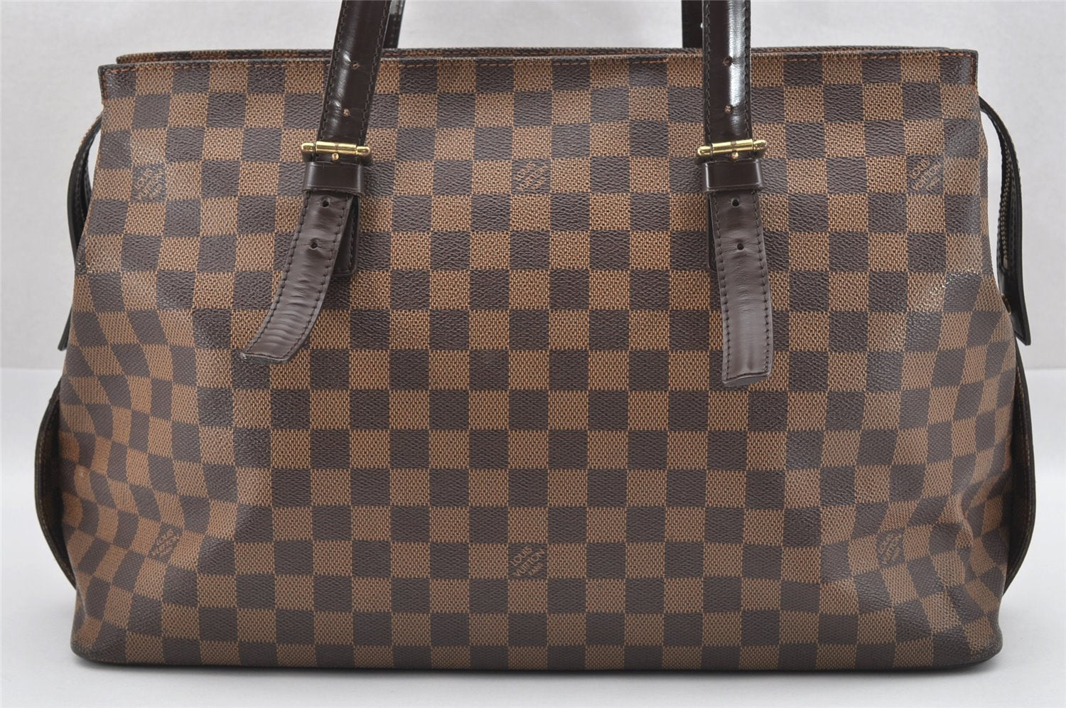 Authentic Louis Vuitton Damier Chelsea Shoulder Tote Bag N51119 LV 0842J