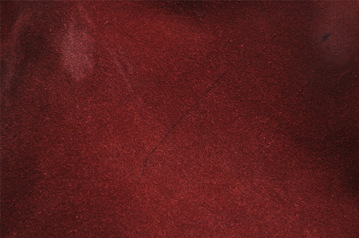 Authentic GUCCI Bamboo 2Way Shoulder Hand Bag Suede Leather Bordeaux Junk 0842K