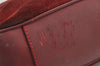 Authentic GUCCI Bamboo 2Way Shoulder Hand Bag Suede Leather Bordeaux Junk 0842K