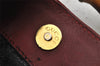 Authentic GUCCI Bamboo 2Way Shoulder Hand Bag Suede Leather Bordeaux Junk 0842K