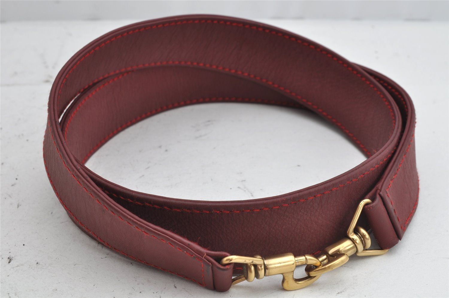 Authentic GUCCI Bamboo 2Way Shoulder Hand Bag Suede Leather Bordeaux Junk 0842K