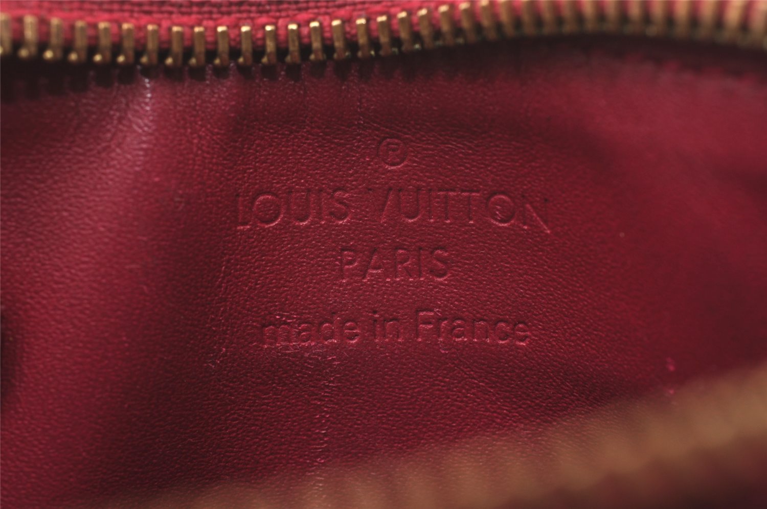 Authentic Louis Vuitton Vernis Pochette Cles NM Coin Purse Case M91669 Red 0843I