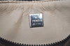 Authentic FENDI Vintage Zucca Pouch Purse Canvas Leather Brown Junk 0843J