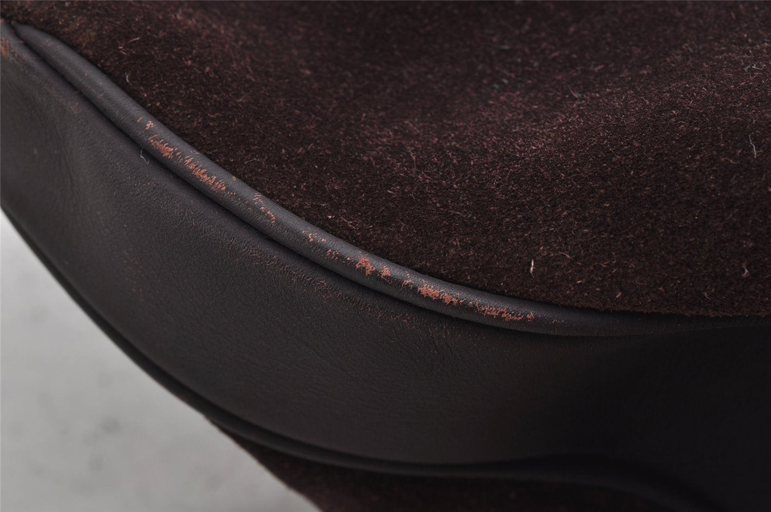 Authentic GUCCI Bamboo 2Way Shoulder Hand Bag Suede Leather Brown Junk 0843K