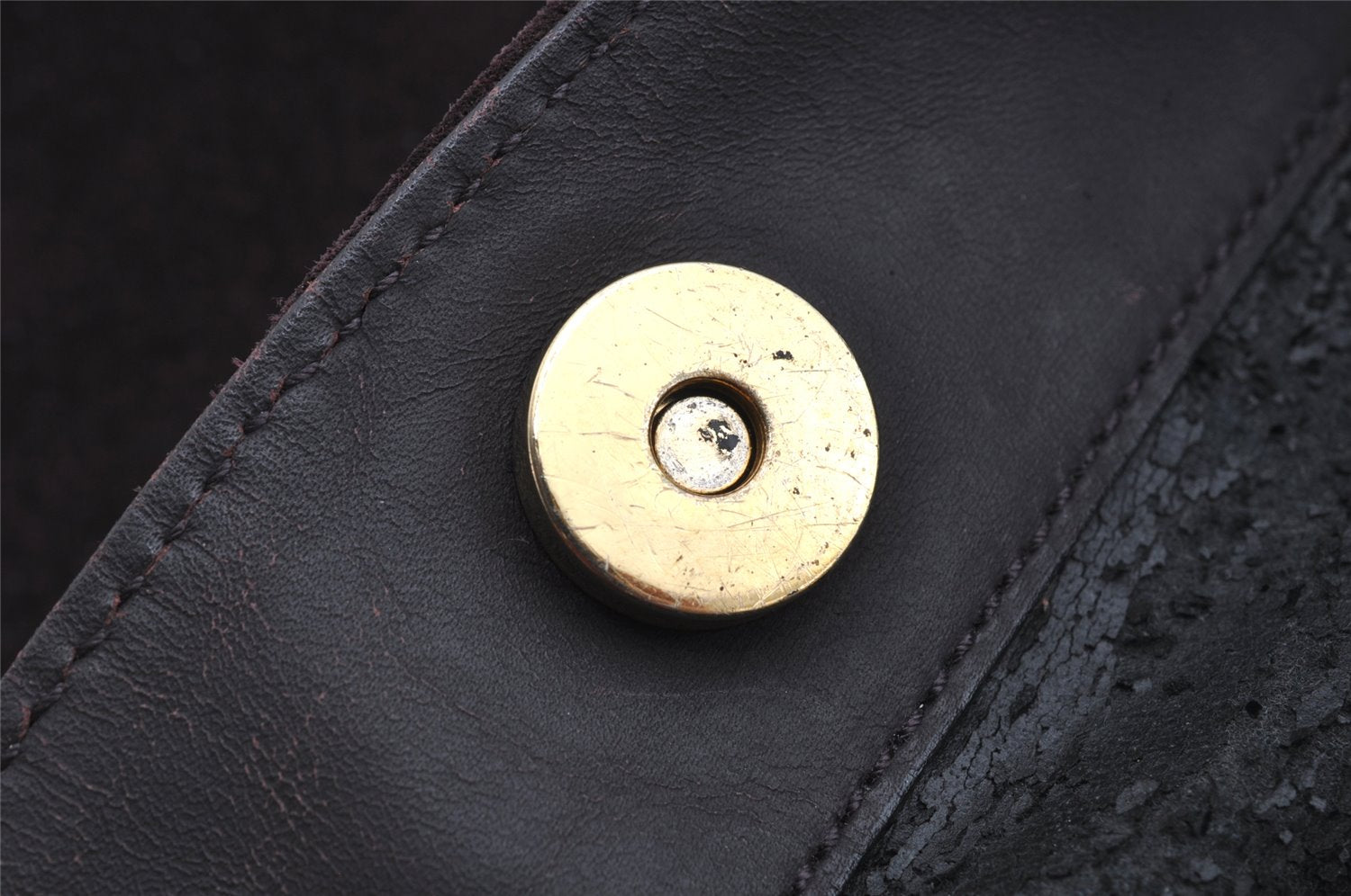 Authentic GUCCI Bamboo 2Way Shoulder Hand Bag Suede Leather Brown Junk 0843K