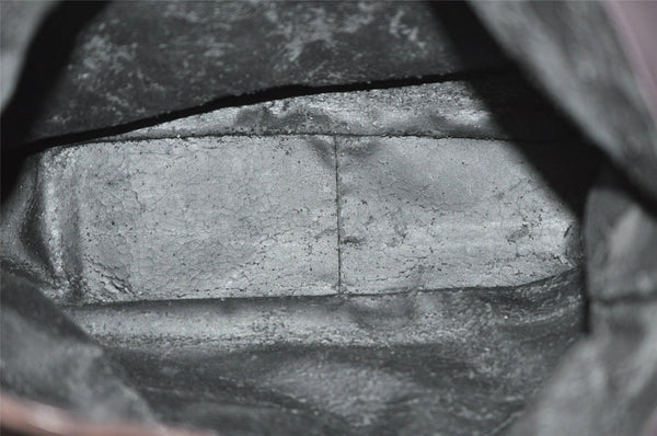 Authentic GUCCI Bamboo 2Way Shoulder Hand Bag Suede Leather Brown Junk 0843K