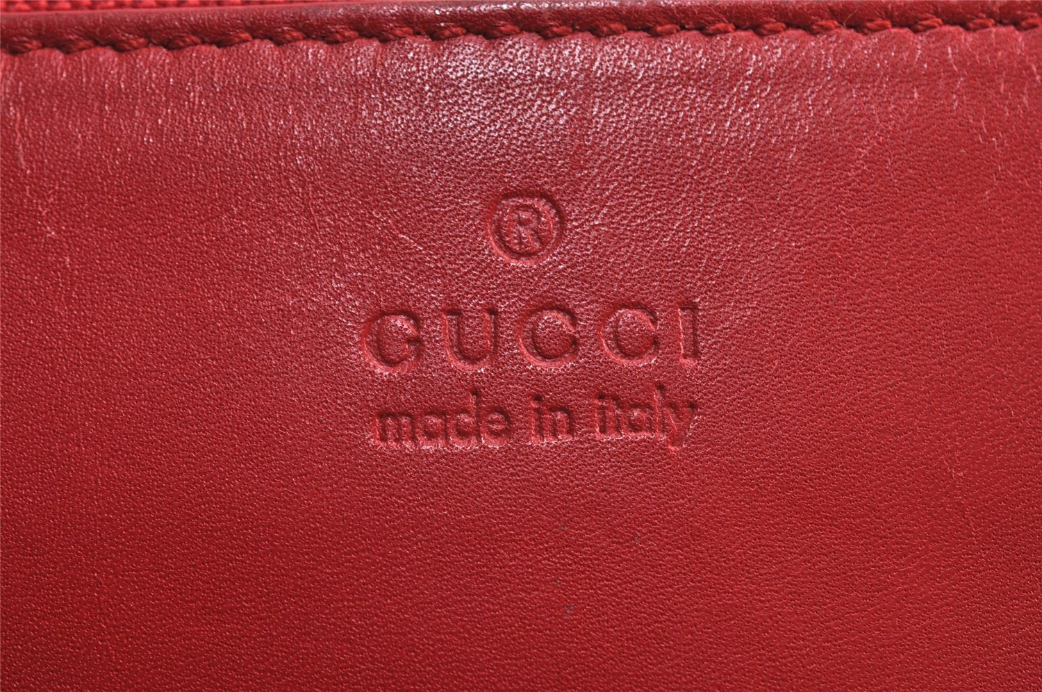 Authentic GUCCI Shoulder Tote Bag GG Canvas Leather 0190402 Black Red 0844K