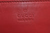 Authentic GUCCI Shoulder Tote Bag GG Canvas Leather 0190402 Black Red 0844K