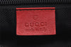 Authentic GUCCI Shoulder Tote Bag GG Canvas Leather 0190402 Black Red 0844K