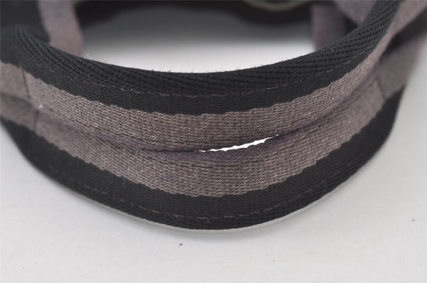 Authentic HERMES Fourre Tout MM Hand Tote Bag Canvas Black 0845J