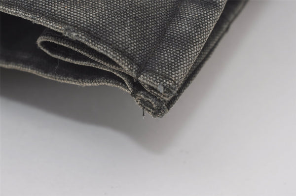 Authentic HERMES Fourre Tout MM Hand Tote Bag Canvas Black 0845J