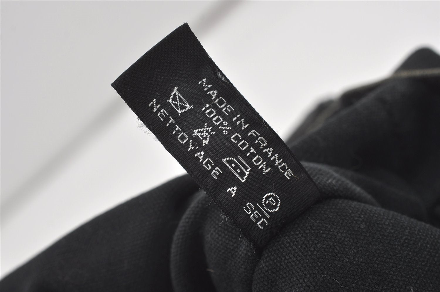 Authentic HERMES Fourre Tout MM Hand Tote Bag Canvas Black 0845J