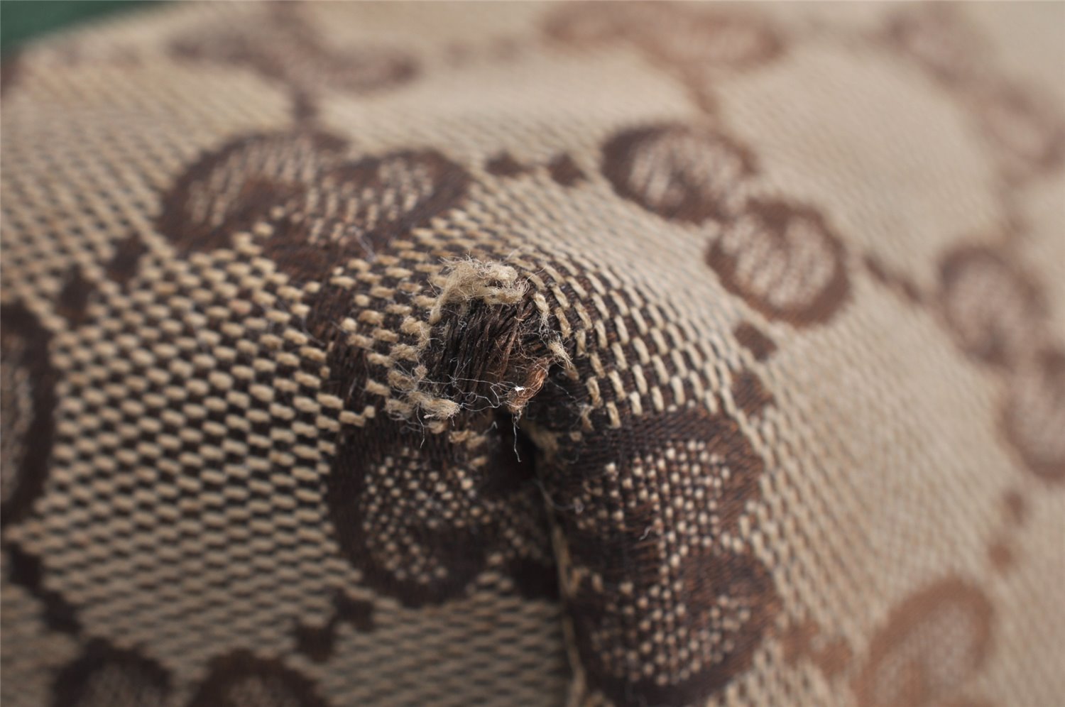 Authentic GUCCI Web Sherry Line Tote Bag GG Canvas Leather 137396 Brown 0845K