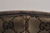 Authentic GUCCI Web Sherry Line Tote Bag GG Canvas Leather 137396 Brown 0845K