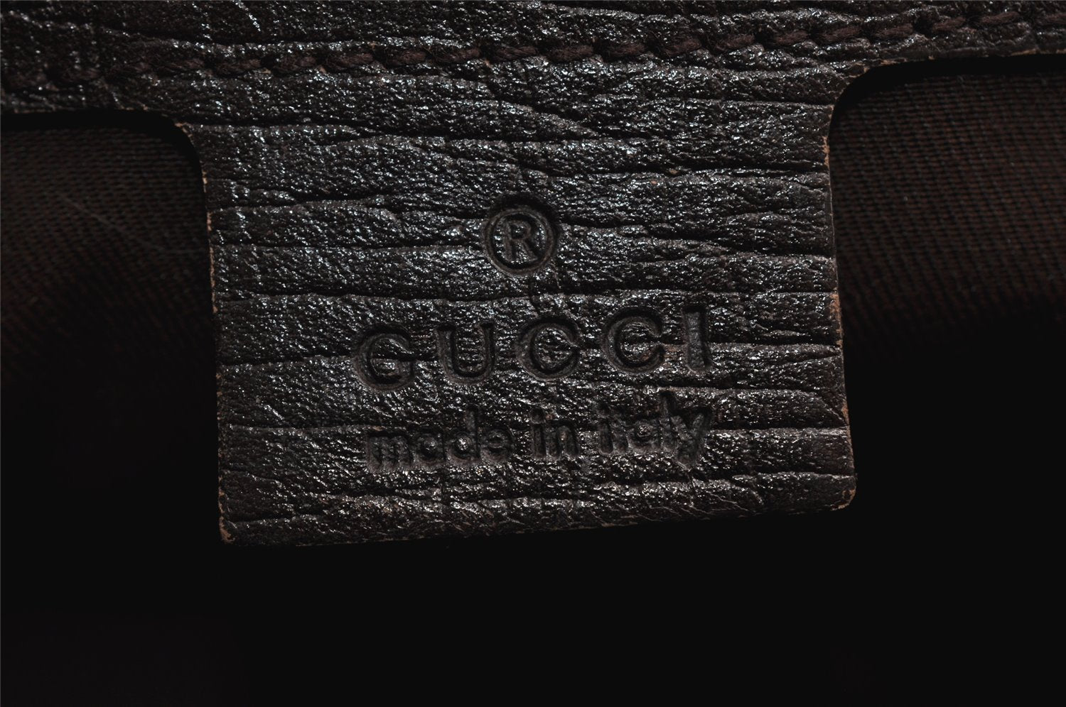 Authentic GUCCI Web Sherry Line Tote Bag GG Canvas Leather 137396 Brown 0845K