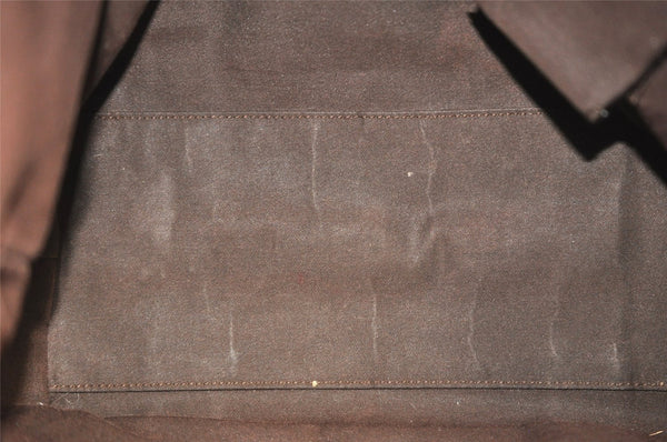 Authentic GUCCI Web Sherry Line Tote Bag GG Canvas Leather 137396 Brown 0845K