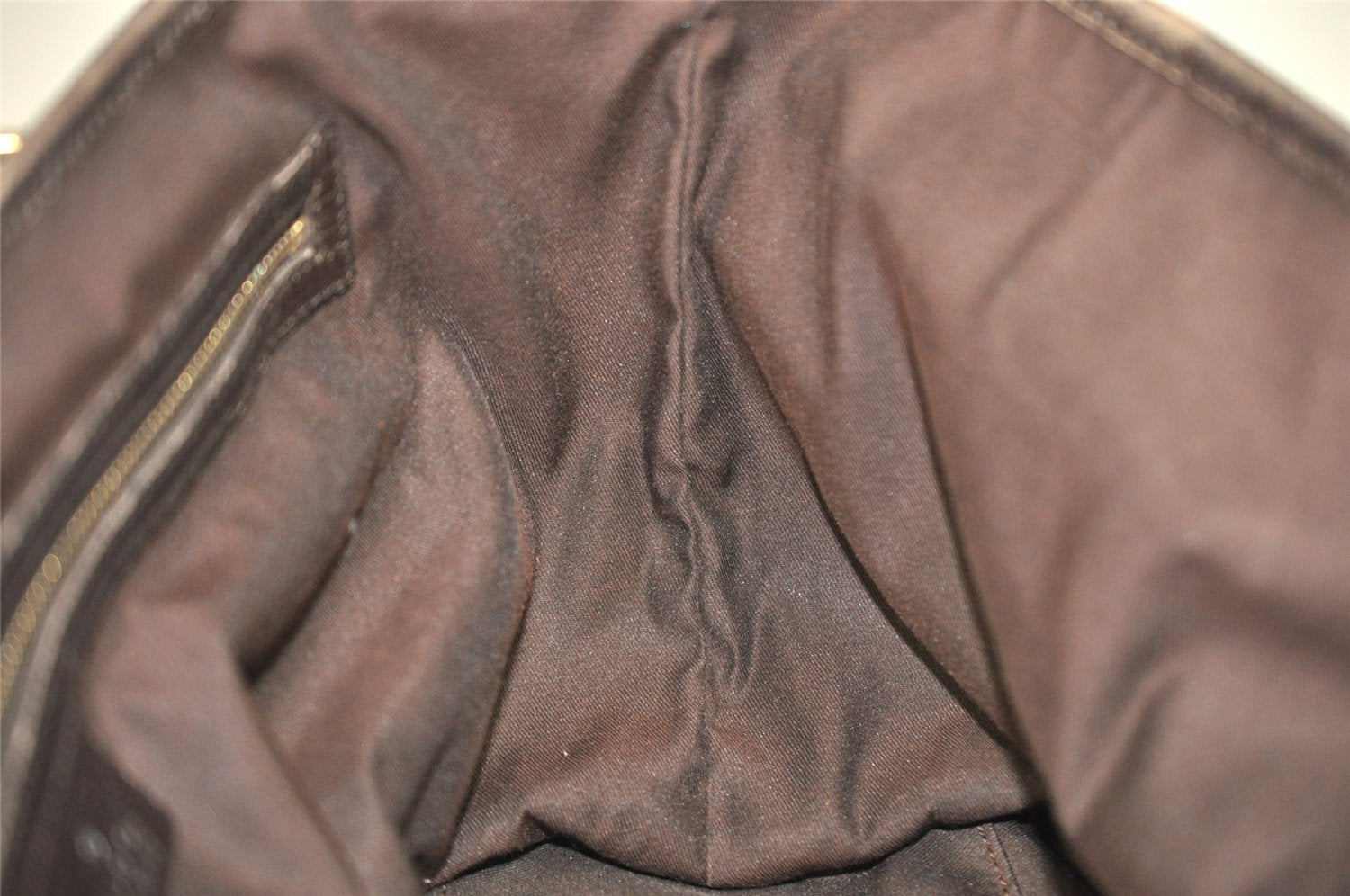 Authentic GUCCI Web Sherry Line Tote Bag GG Canvas Leather 137396 Brown 0845K