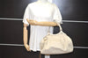 Authentic GUCCI Guccissima Sukey Shoulder Tote Bag GG Leather 211944 White 0846I