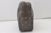 Auth Louis Vuitton Monogram Trousse Toilette 28 Clutch Hand Bag M47522 LV 0846J